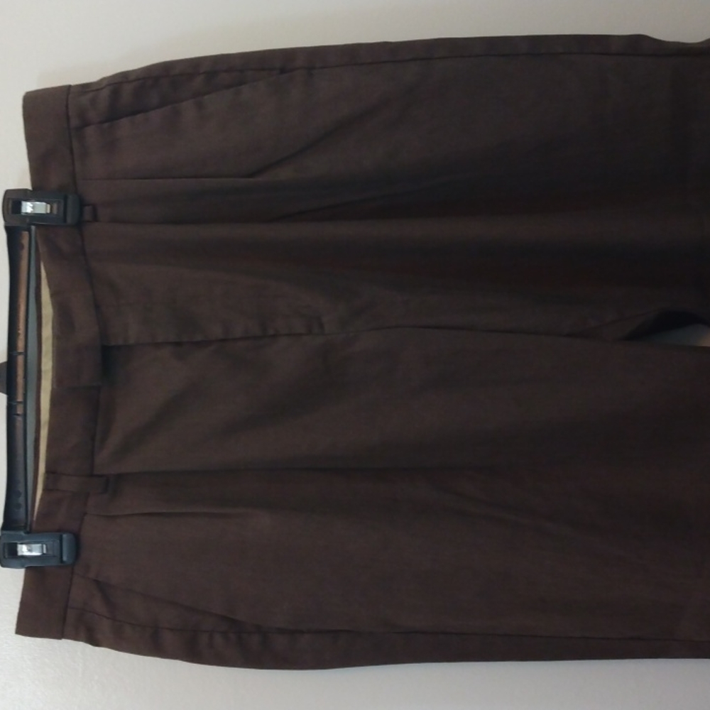 Dockers Recode Brown Irish Linen Blend Pants 36 - 34